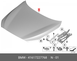 Капот 41 61 7 227 768 BMW