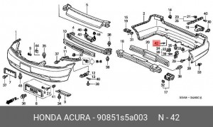 Деталь 90851S5A003 HONDA