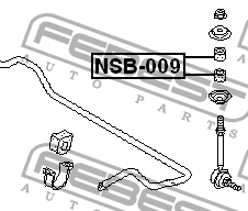 Втулка стабилизатора NSB-009 FEBEST