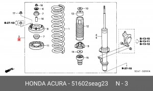 Амортизатор 51602-SEA-G23 HONDA