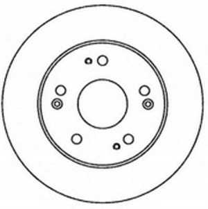 Тормозной диск 562260B BENDIX JURID