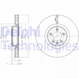 Диск тормозной BG9079 DELPHI