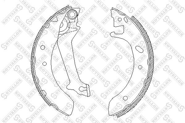 Колодки тормозные барабанные 523-100-SX STELLOX