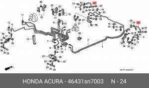 Тормозной шланг 46431SN7003 HONDA