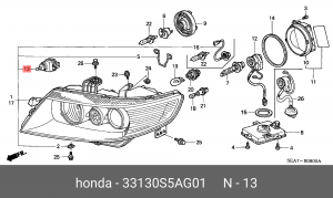 Деталь 33130S5AG01 HONDA