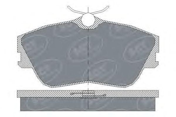 Комплект тормозных колодок, диско SP250 SCT