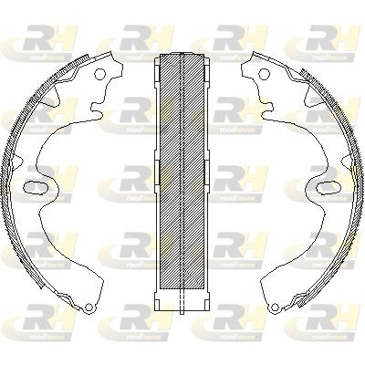 Комплект тормозных колодок 434500 ROADHOUSE
