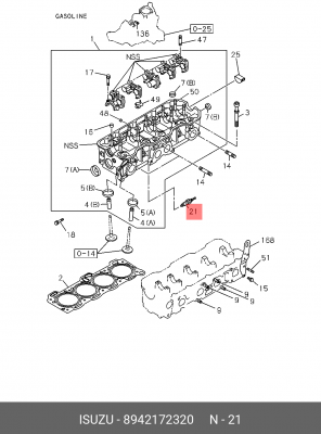 Свеча зажигания 8-94217232-0 ISUZU