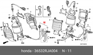 Лямбда-зонд 36532RJA004 HONDA