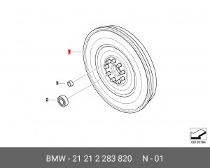 Маховик коленвала 21 21 2 283 820 BMW