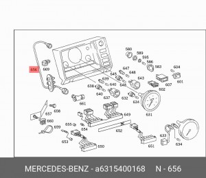 Трос спидометра A6315400168 MERCEDES BENZ