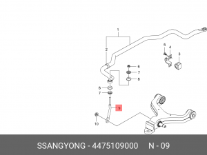 Стойка стабилизатора 4475109000 SSANG YONG