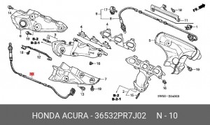 Лямбда-зонд 36532PR7J02 HONDA