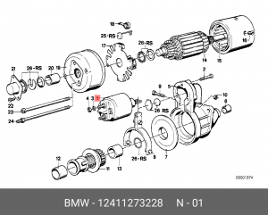Реле, стартер 12 41 1 273 228 BMW