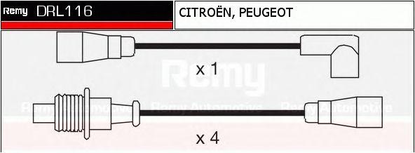 Ккомплект проводов зажигания DRL116 DELCO REMY