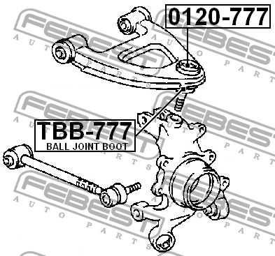Опора шаровая подвески 0120-777 FEBEST