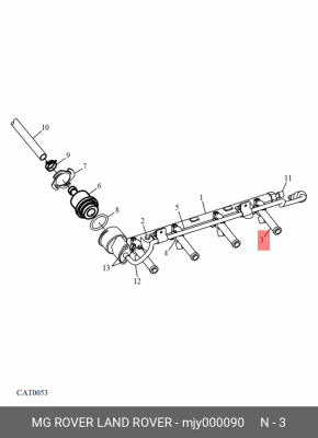 Клапанная форсунка MJY000090 MG ROVER LAND ROVER