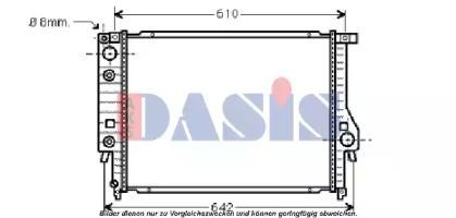 Радиатор, охлаждение двигател 050023N AKS DASIS