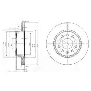 Тормозной диск BG3029 DELPHI