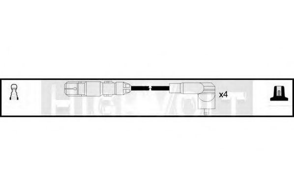 Ккомплект проводов зажигания OEF615 STANDARD