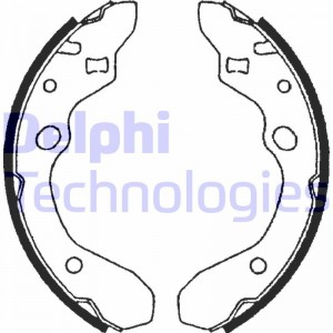 Комплект тормозных колодок LS1679 DELPHI