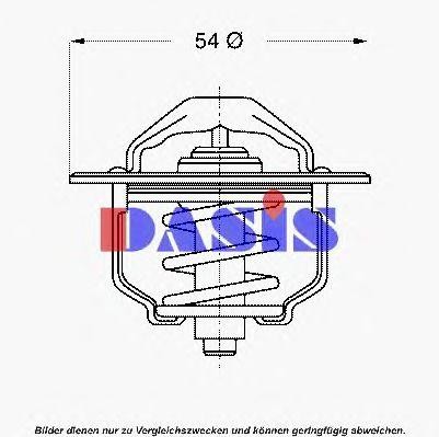 Термостат, охлаждающая жидкость 750744N AKS DASIS