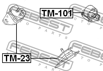 Подушка двигателя TM-23 FEBEST