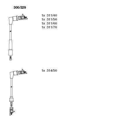 Ккомплект проводов зажигания 600329 BREMI