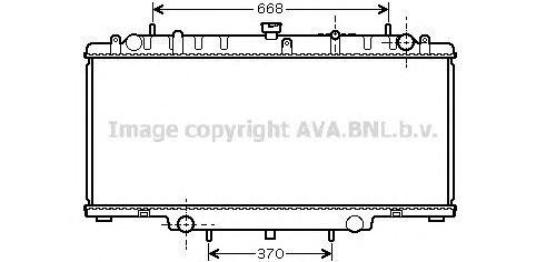 Радиатор охлаждения ДВС DN2246 AVA