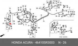 Тормозной шланг 46410SR3003 HONDA