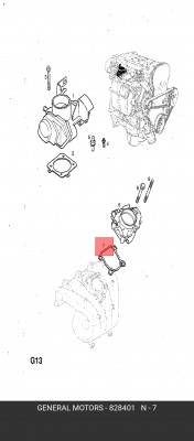 Уплотняющее кольцо 828401 GENERAL MOTORS