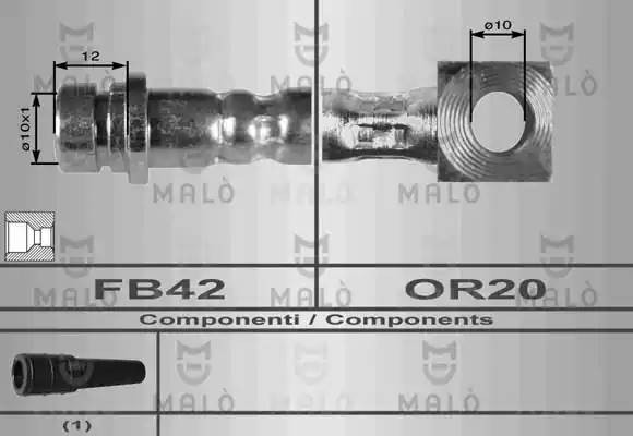 Тормозной шланг 8649 MALO