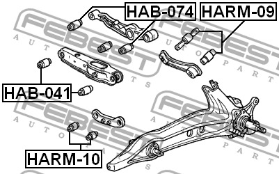 Сайлентблок HAB-041 FEBEST