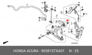 Деталь 90381STXA01 HONDA