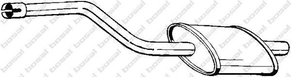Средний глушитель выхлопных газов 145943 BOSAL