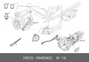 Датчик частоты вращения, управление двигателем 99455422 IVECO