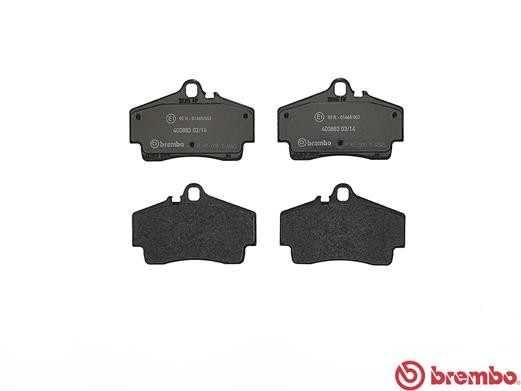 Комплект тормозных колодок, диско P65008 BREMBO