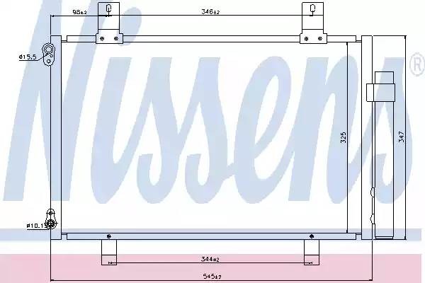 Конденсатор, кондиционер 940057 NISSENS
