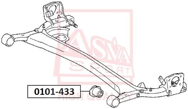 Сайлентблок задней балки 0101-433 ASVA