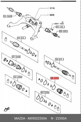 Деталь M05022530A MAZDA