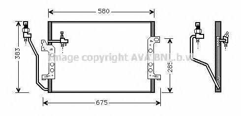 Радиатор кондиционера MSA5330 AVA