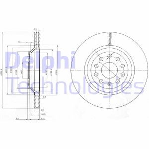 Тормозной диск BG3975 DELPHI
