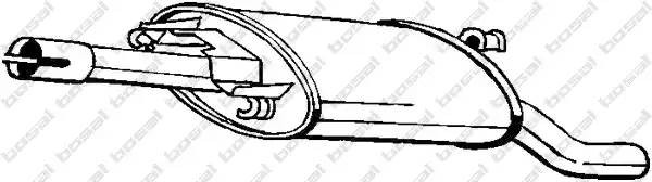 Глушитель - задняя часть системы ОГ 279-653 BOSAL