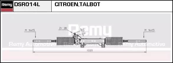 Рулевой механизм DSR014L DELCO REMY