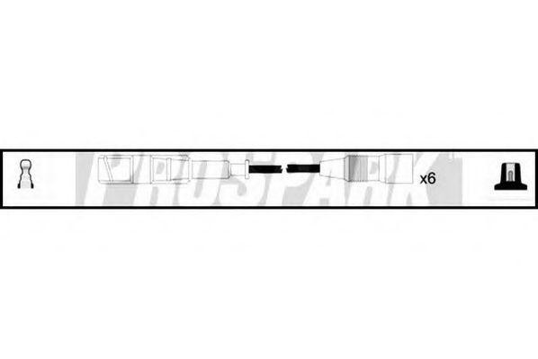 Ккомплект проводов зажигания OES525 STANDARD