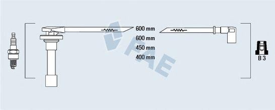 Ккомплект проводов зажигания 85800 FAE