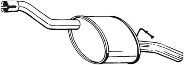 Глушитель выхлопных газов конечный 154-607 BOSAL