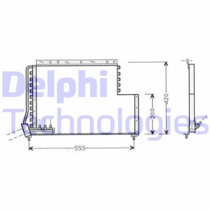 Конденсатор, кондиционер TSP0225450 DELPHI