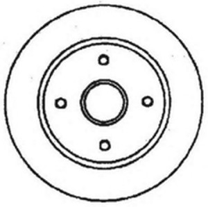 Тормозной диск 561678B BENDIX JURID