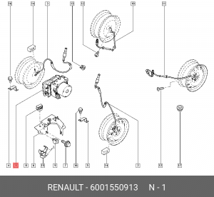 Гидроагрегат, тормозная система 6001550913 RENAULT